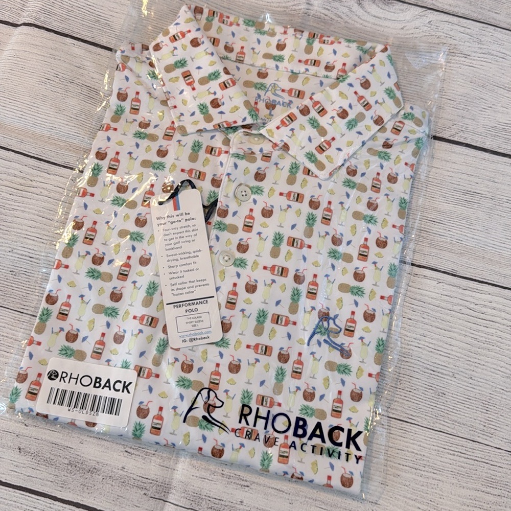 Rhoback Men's Short Sleeve Performance Polo